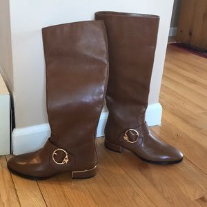 Tory Burch brown leather boots